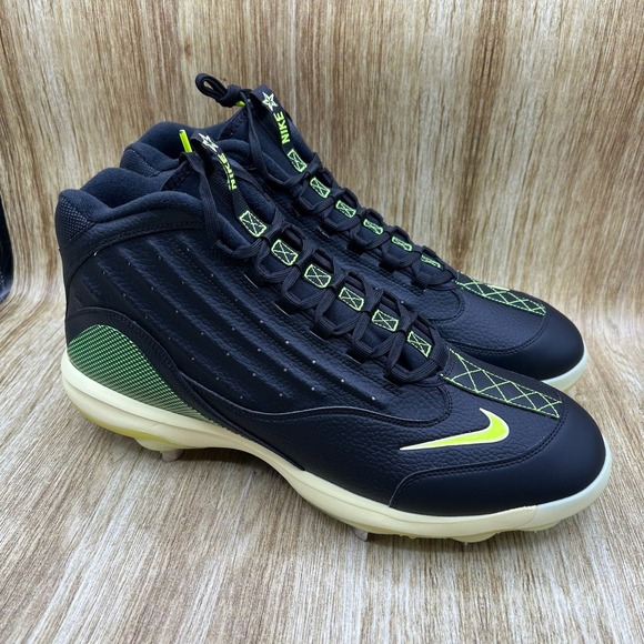 Nike Other - Nike Air Griffey 2 Metal Baseball Cleats Men's Size 12 Black Neon HF3840-001 NEW